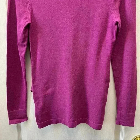 Ricki’s Wrap Front Sweater Deep V Neck Thin Knit Stretch Fit Fuschia Pink XS - Picture 8 of 15